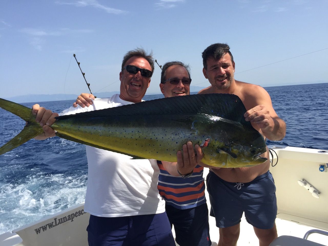 Mahi mahi (dorado) caught on a fishing trip in Marbella