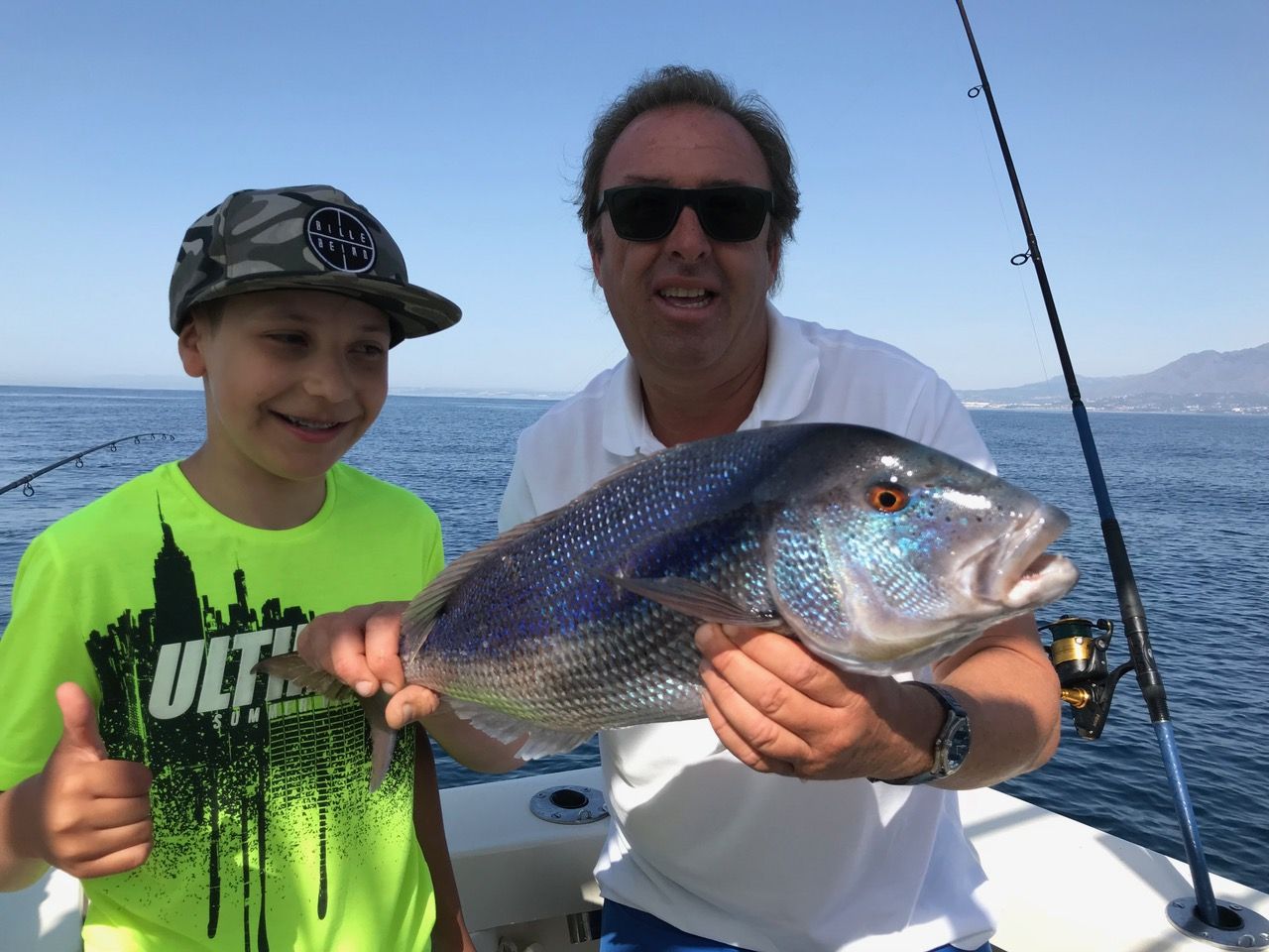 Dentex caught on a fishing trip in Marbella