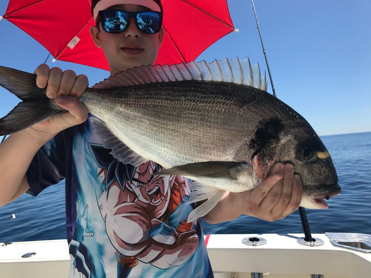 Sea bream caught on a fishing trip in Marbella
