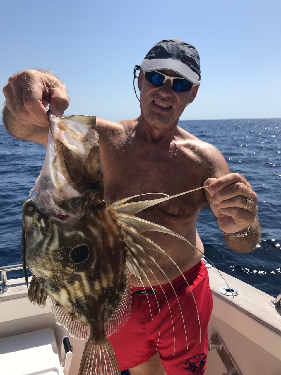John Dory caught on a fishing trip in Marbella