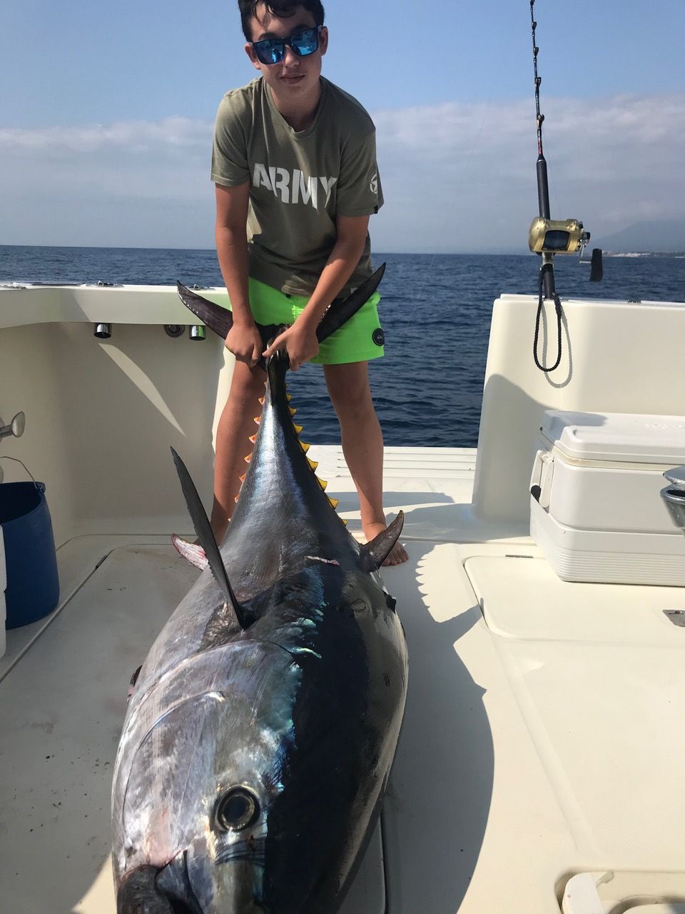 Bluefin tuna caught on a fishing trip in Marbella