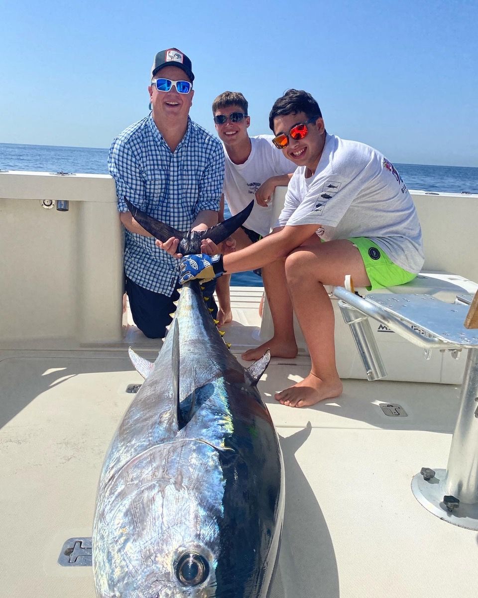 Bluefin tuna caught on a fishing trip in Marbella