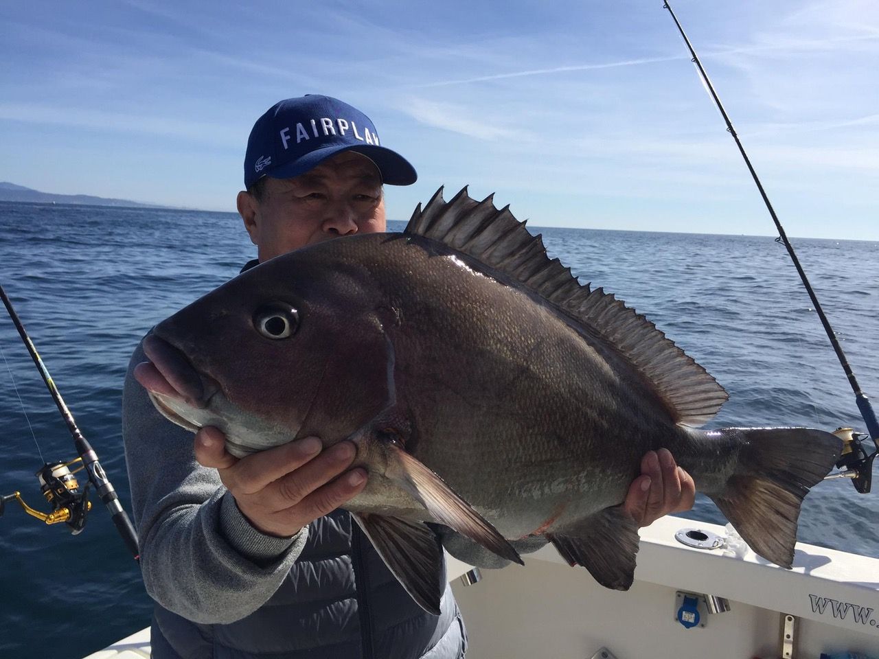 Bottom fishing catch on board the Luna in Marbella