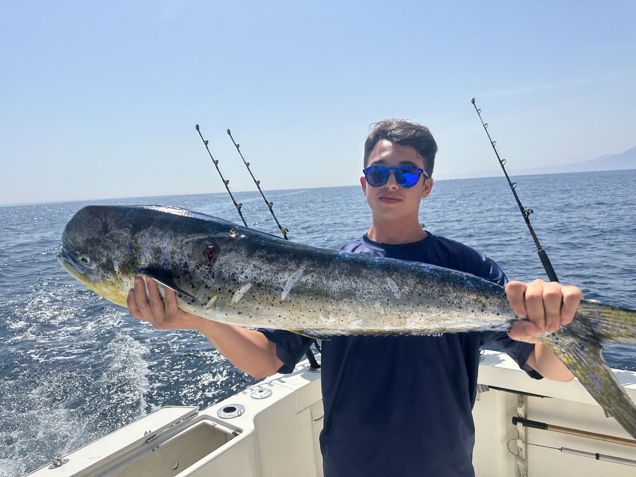 Mahi mahi (dorado) caught on a fishing trip in Marbella
